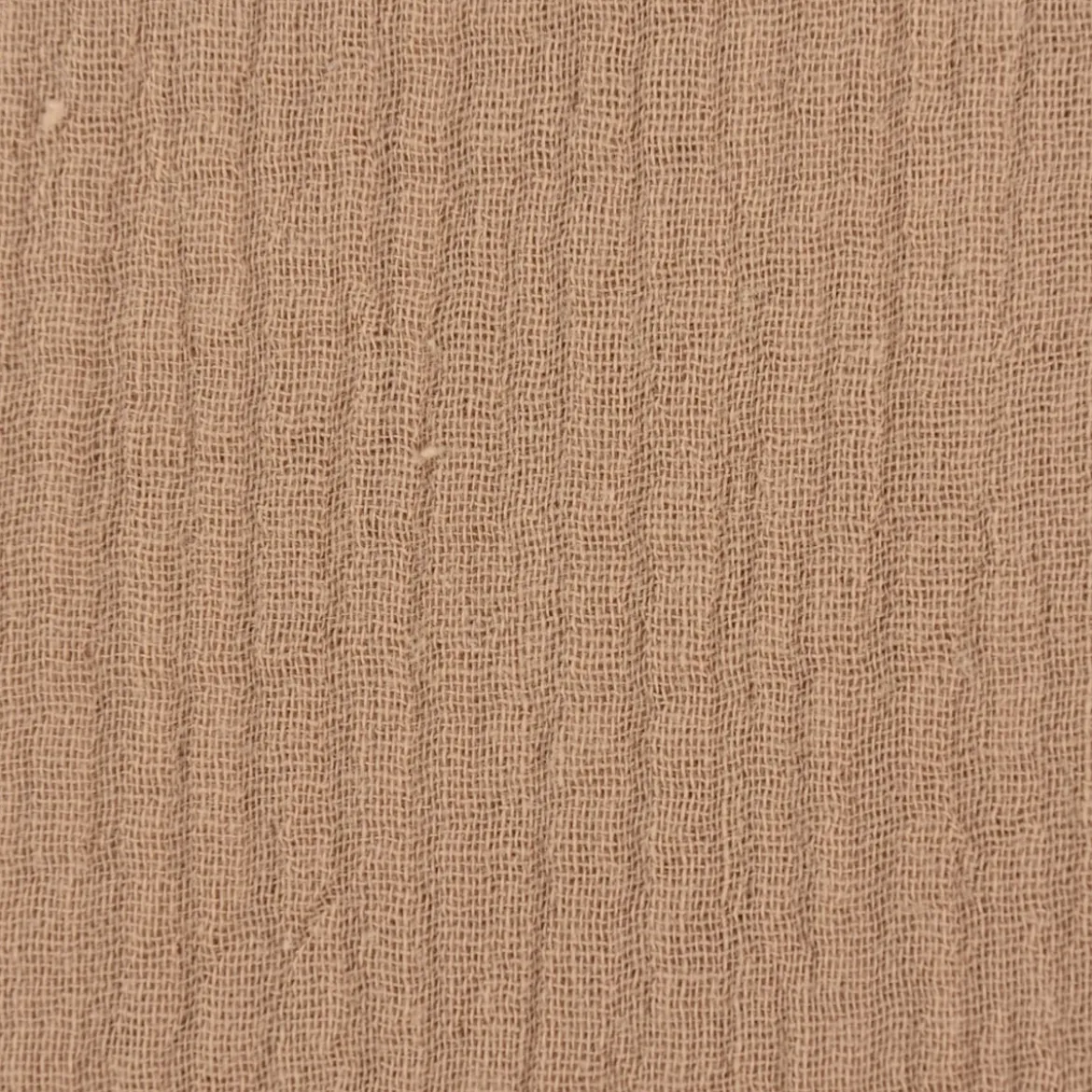Musselin Stoff Bio Baumwolle einfarbig beige 1,30m Breite