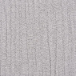 Musselin Stoff Bio Baumwolle einfarbig soft grau 1,30m Breite