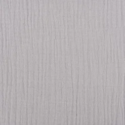Musselin Stoff Bio Baumwolle einfarbig soft grau 1,30m Breite