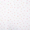 Musselin Stoff Double Gauze Coreo Mini Herzen weiß rot 1,30m Breite