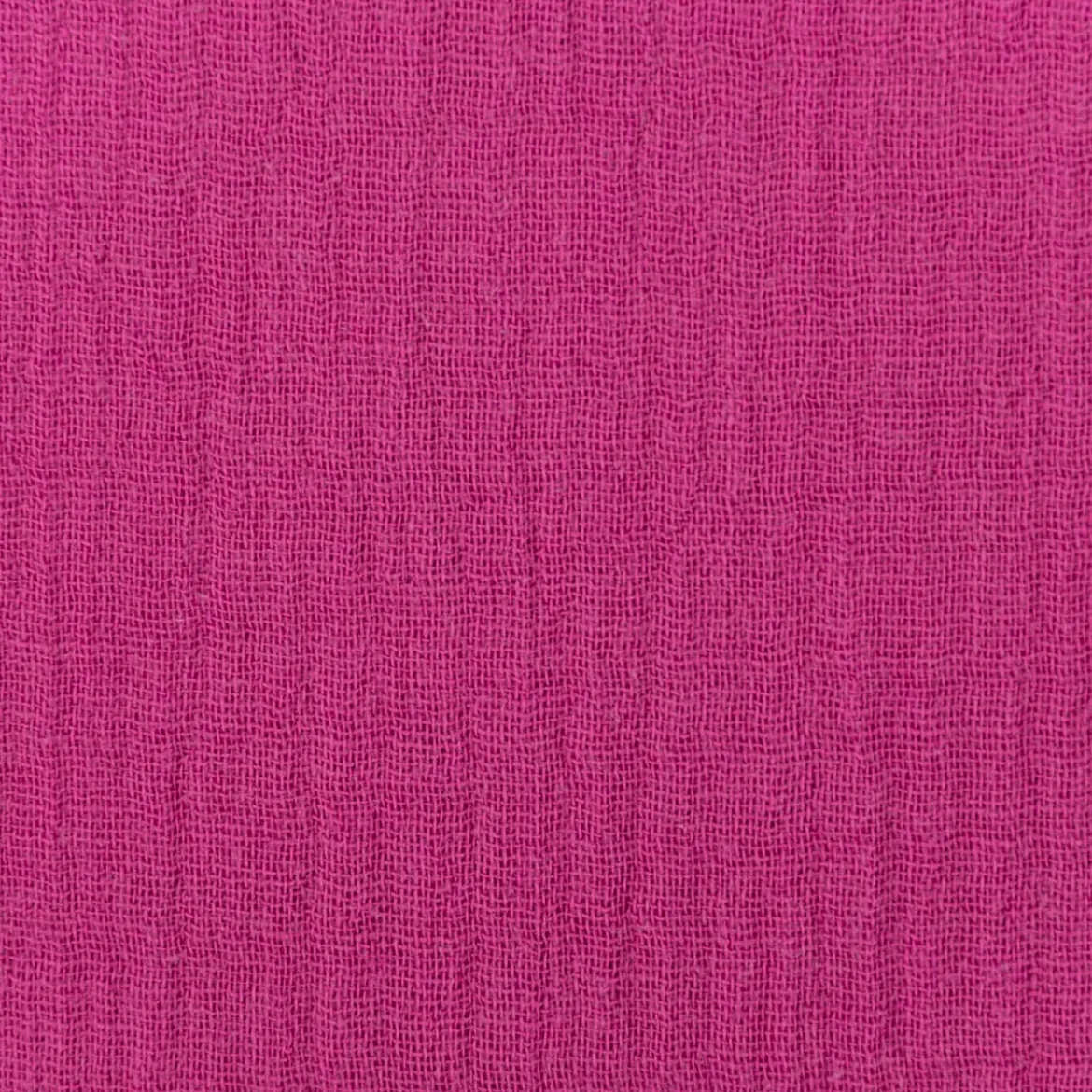 Musselin Stoff Double Gauze einfarbig dunkel pink 1,35m Breite