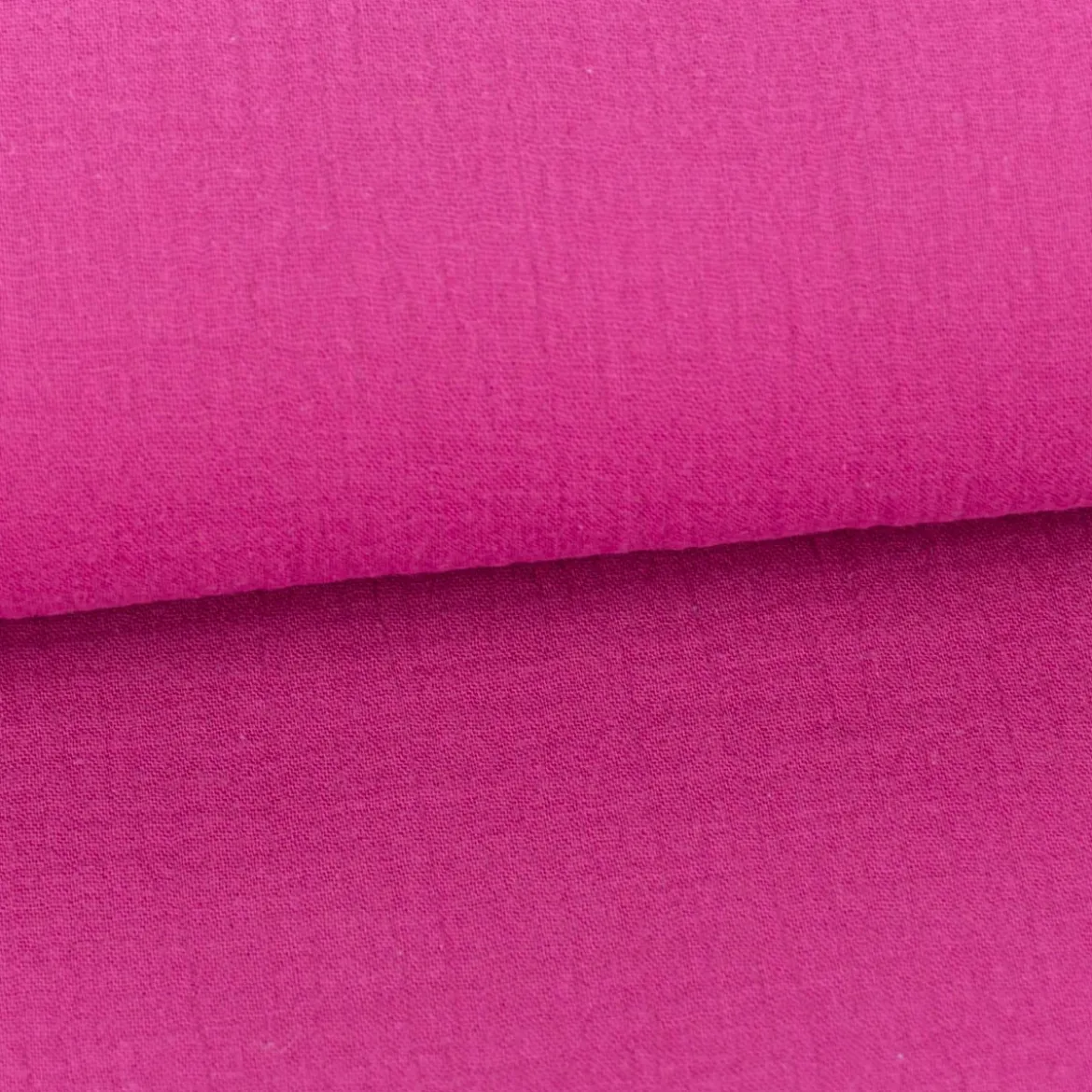 Musselin Stoff Double Gauze einfarbig dunkel pink 1,35m Breite