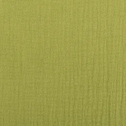 Musselin Stoff Double Gauze einfarbig limette grün 1,35m Breite