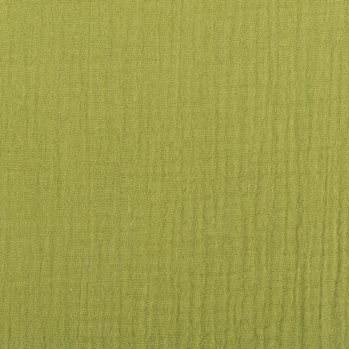 Musselin Stoff Double Gauze einfarbig limette grün 1,35m Breite