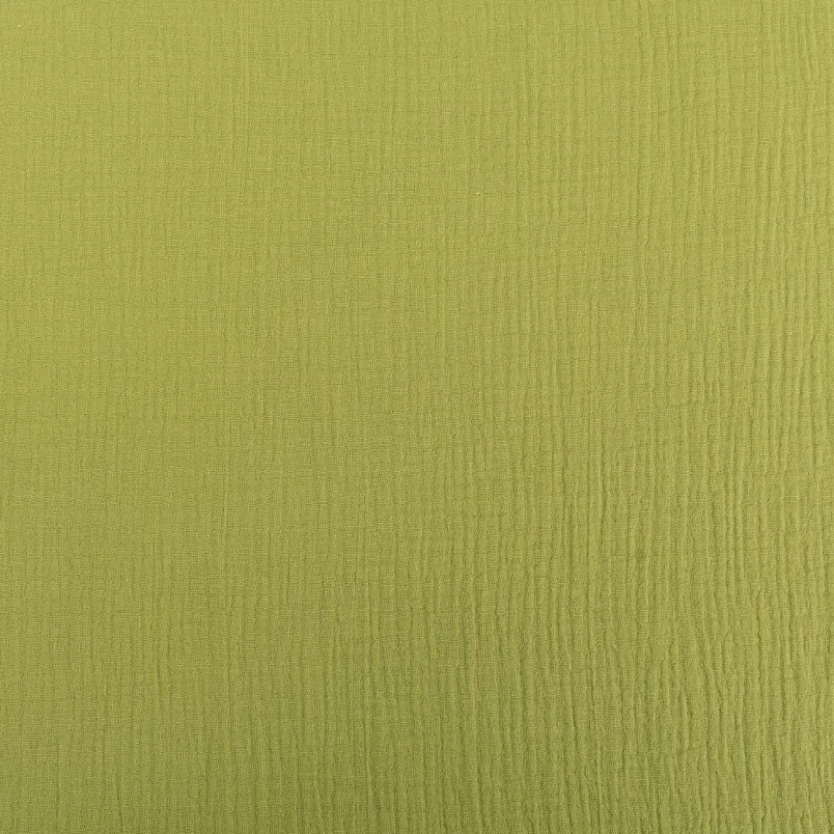 Musselin Stoff Double Gauze einfarbig limette grün 1,35m Breite