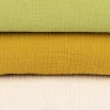 Musselin Stoff Double Gauze einfarbig senf gelb 1,35m Breite