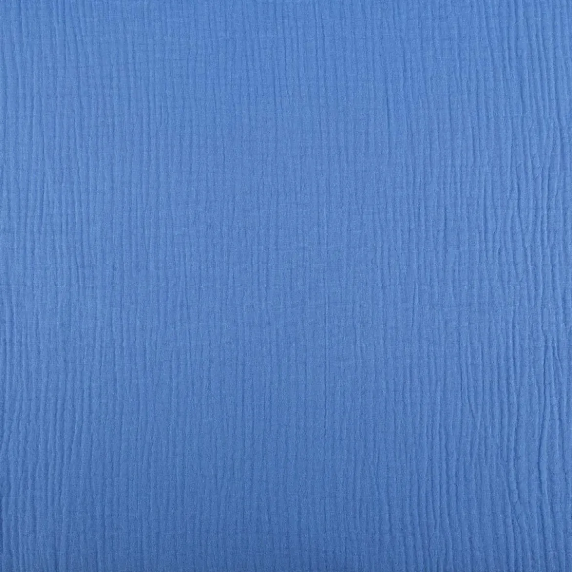 Musselin Stoff Double Gauze einfarbig himmelblau 1,35m Breite