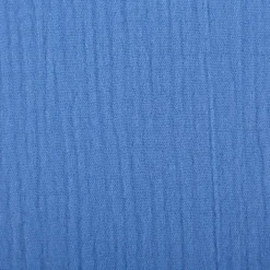 Musselin Stoff Double Gauze einfarbig himmelblau 1,35m Breite