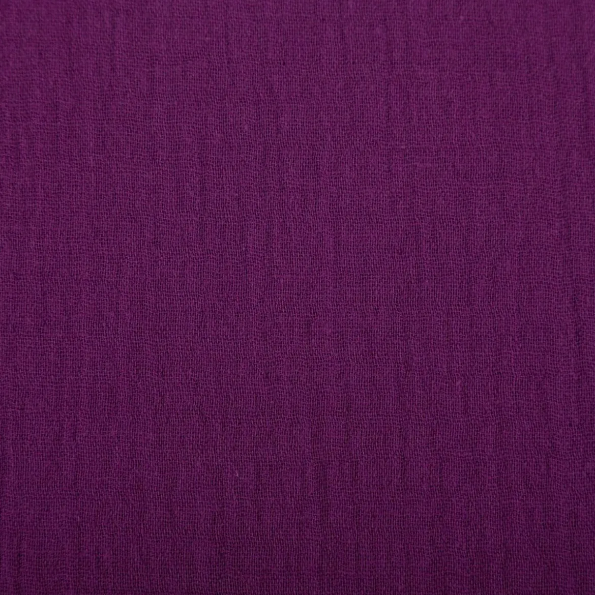 Musselin Stoff Double Gauze einfarbig aubergine 1,35m Breite