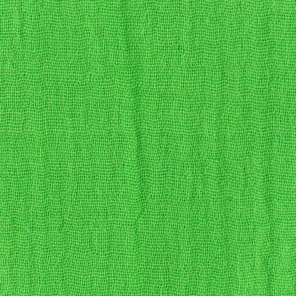 Musselin Stoff Double Gauze NEON einfarbig grün 1,35m Breite