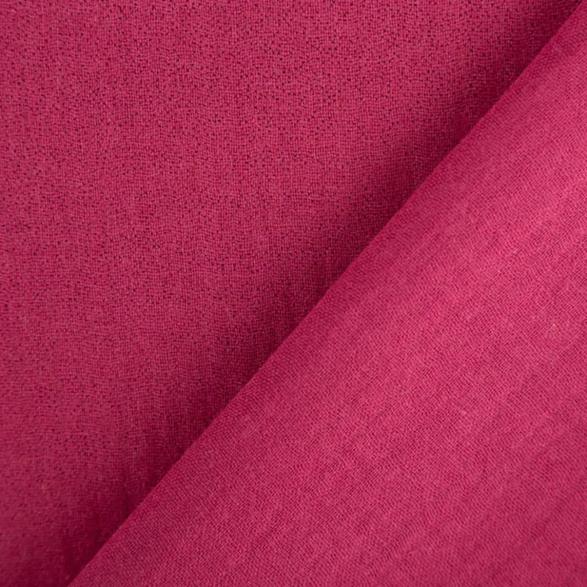 Musselin Stoff Glitzer himbeerrot 1,35m Breite