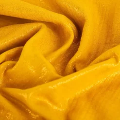 Musselin Stoff Glitzer senfgelb gold 1,35m Breite