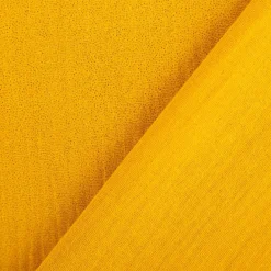 Musselin Stoff Glitzer senfgelb gold 1,35m Breite