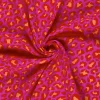 Musselin Stoff Leoparden pink orange 1,50m Breite