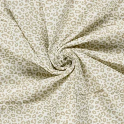 Musselin Stoff Panther wollweiß beige 1,50m Breite