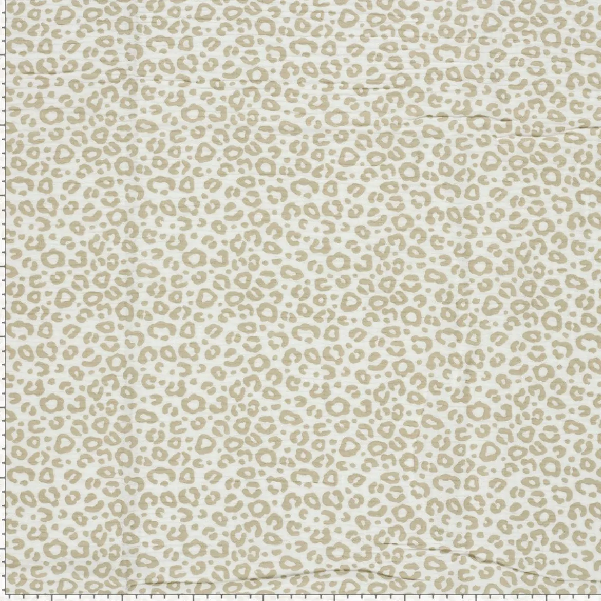 Musselin Stoff Panther wollweiß beige 1,50m Breite