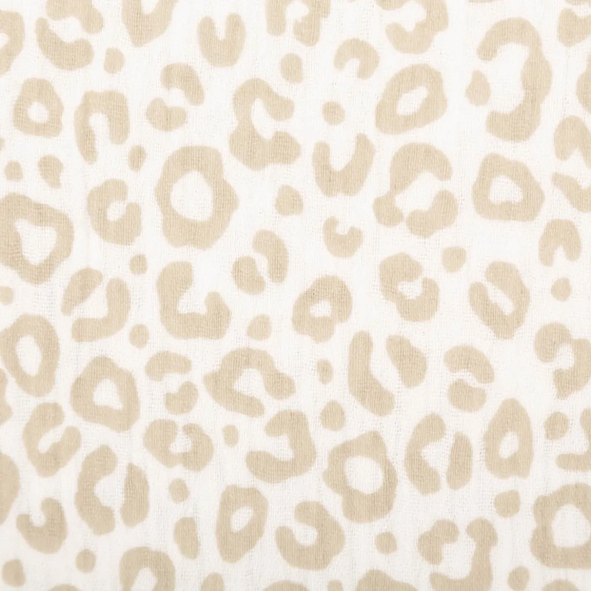 Musselin Stoff Panther wollweiß beige 1,50m Breite