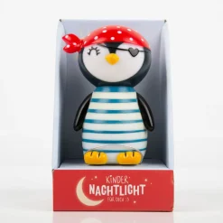 Nachtlicht Pinguin Kleiner Pirat LED 12cm von La Vida
