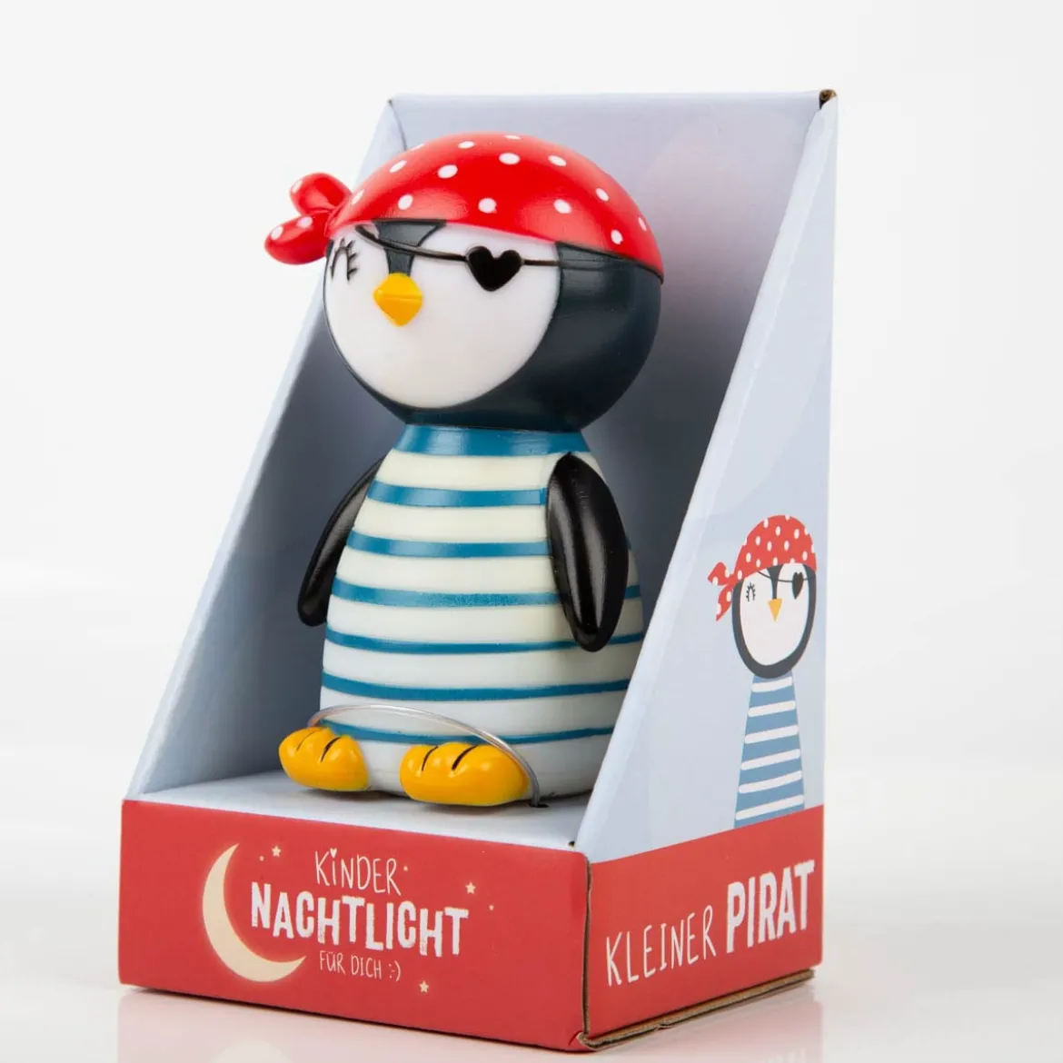 Nachtlicht Pinguin Kleiner Pirat LED 12cm von La Vida