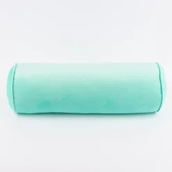 Nackenrolle aus Samt mit Kederumrandung pastell mint 20x55cm von SCHÖNER LEBEN.