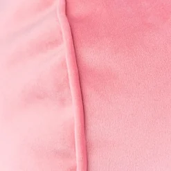 Nackenrolle aus Samt mit Kederumrandung rosa 20x55cm von SCHÖNER LEBEN.