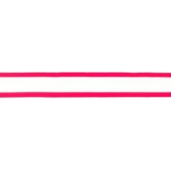 Neon-Borte Band gestreift neonpink weiß Meterware Breite: 25mm