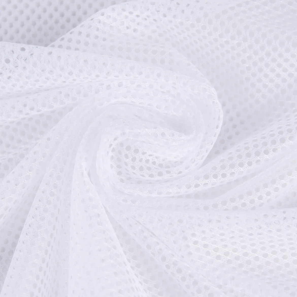 Netzstoff Netzfutter Mesh dünn weiß 1,48m Breite