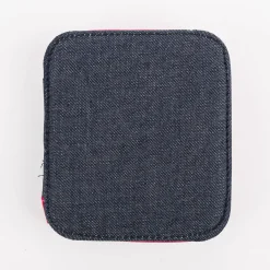 Nähset Jeansblau mit Reißverschluss pink 12x11x3cm von Prym