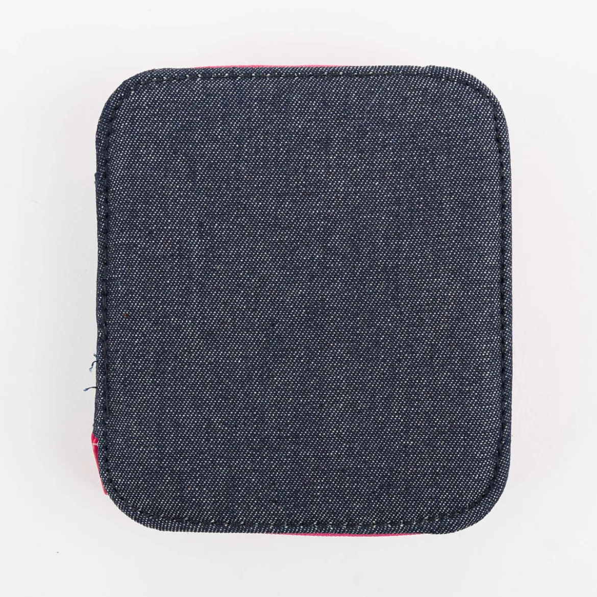 Nähset Jeansblau mit Reißverschluss pink 12x11x3cm von Prym