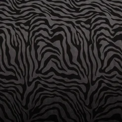 Nicki Stoff Velours Baumwolle Zebra grau schwarz 1,50 m Breite