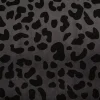 Nicki Stoff Velours Baumwolle Panther grau schwarz 1,50 m Breite