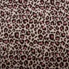 Nicki Stoff Velours Baumwolle Leo beige braun rosa 1,50 m Breite