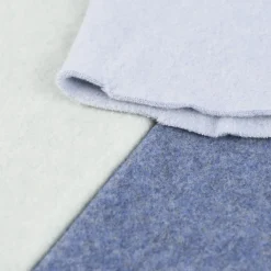 Organic Baumwoll-Fleece Bio-Fleece einfarbig hellblau meliert