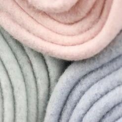 Organic Baumwoll-Fleece Bio-Fleece einfarbig hellblau meliert