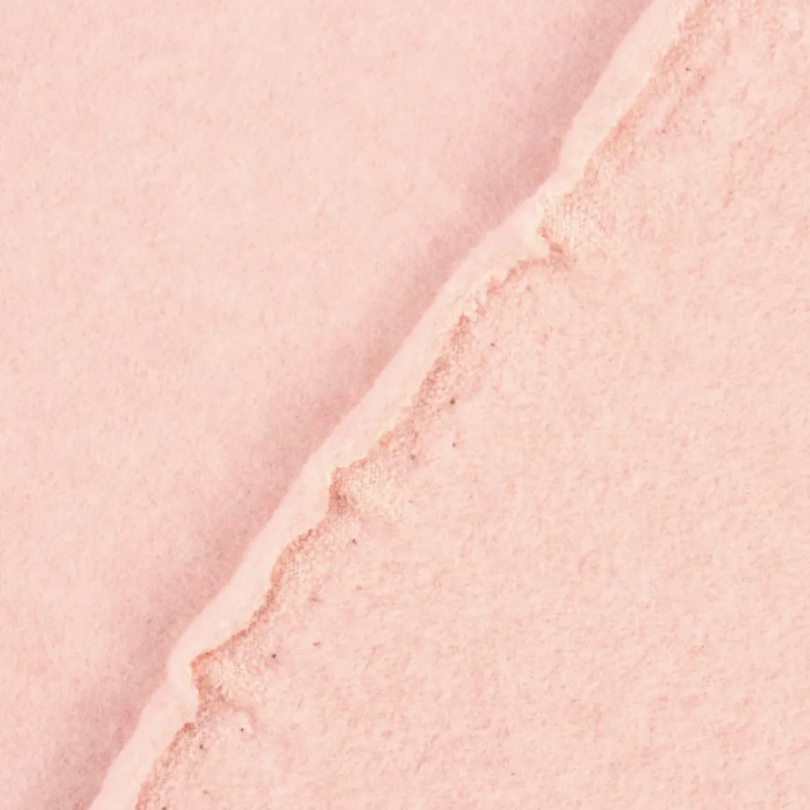 Organic Baumwoll-Fleece Bio-Fleece einfarbig rosa meliert