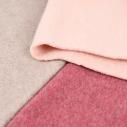 Organic Baumwoll-Fleece Bio-Fleece einfarbig rosa meliert