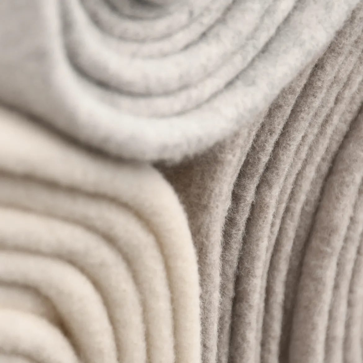 Organic Baumwoll-Fleece Bio-Fleece einfarbig hellgrau meliert