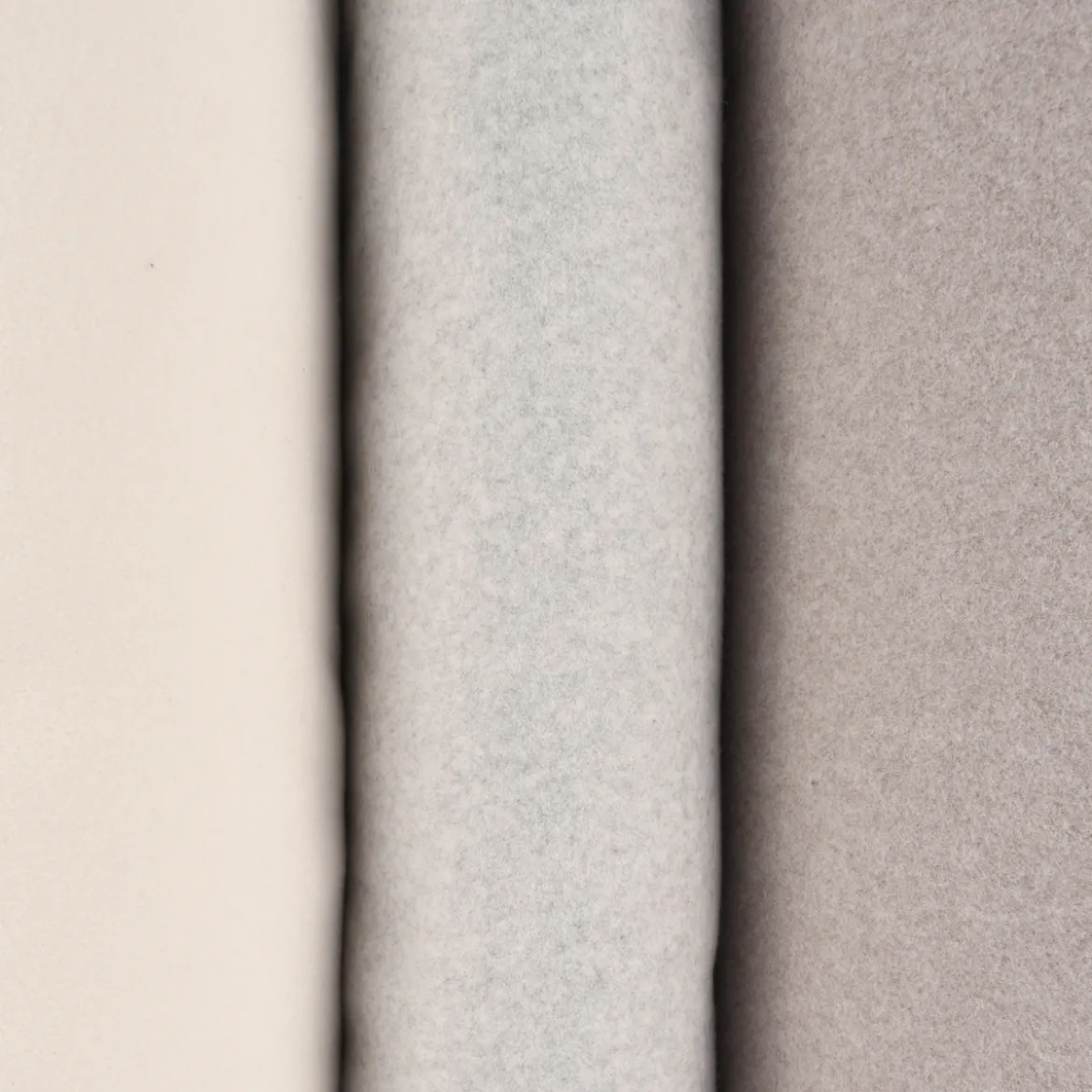 Organic Baumwoll-Fleece Bio-Fleece einfarbig hellgrau meliert