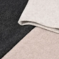 Organic Baumwoll-Fleece Bio-Fleece einfarbig dunkelgrau meliert
