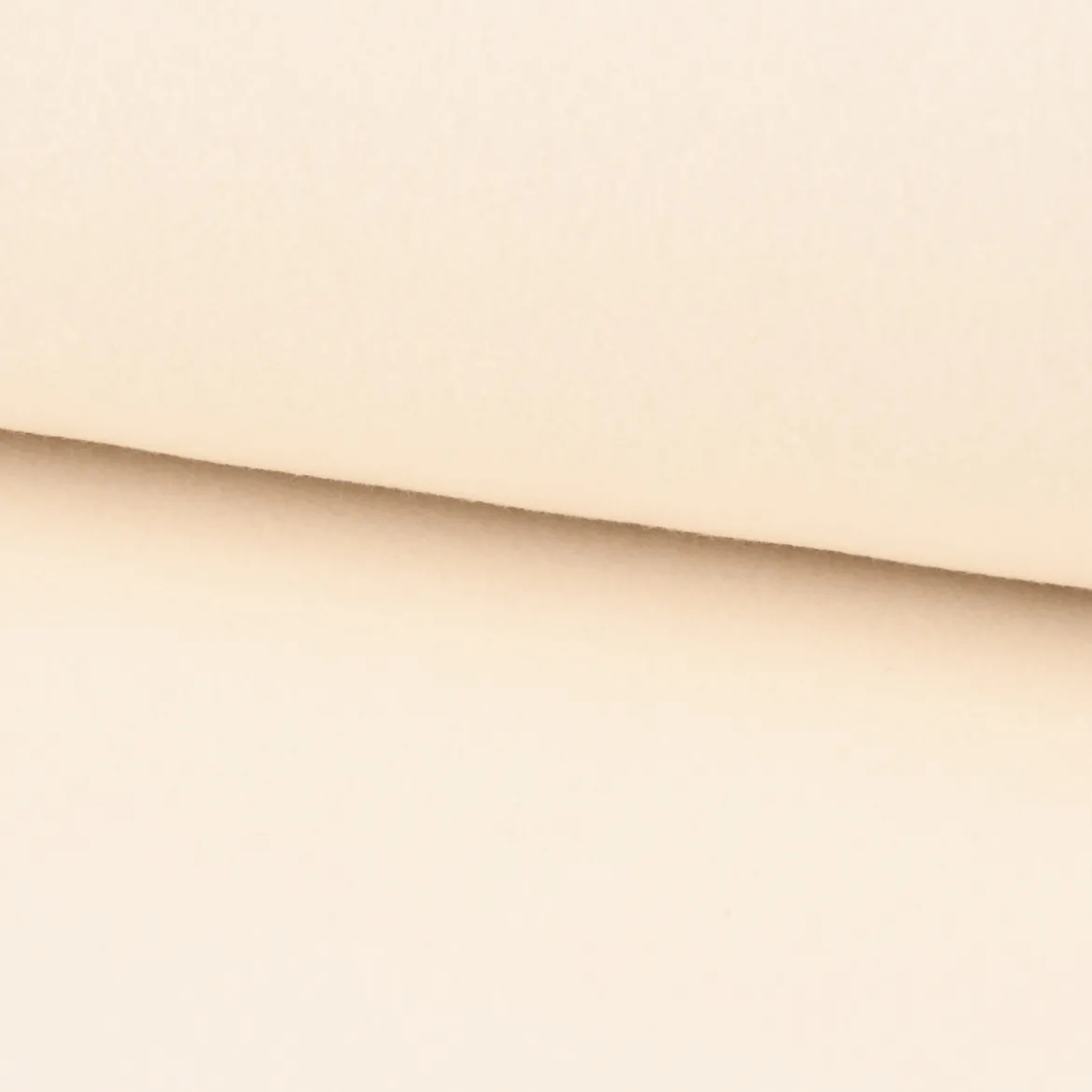 Organic Baumwoll-Fleece Bio-Fleece einfarbig creme