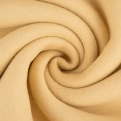 Organic Baumwoll-Fleece Bio-Fleece einfarbig pastellgelb 1,45m Breite