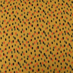 Organic Bio Sweatstoff Soft Sweat Tupfen Pinselstriche ocker grau schwarz orange 1,5m Breite