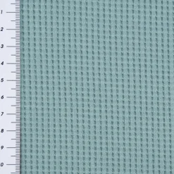 Organic Bio Waffeljerseystoff Waffelstrick Baumwolle einfarbig aqua 1,45m Breite