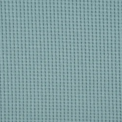Organic Bio Waffeljerseystoff Waffelstrick Baumwolle einfarbig aqua 1,45m Breite