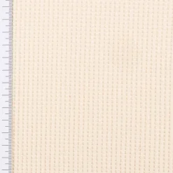 Organic Bio Waffeljerseystoff Waffelstrick Naturals Baumwolle einfarbig natur 1,45m Breite