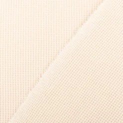 Organic Bio Waffeljerseystoff Waffelstrick Naturals Baumwolle einfarbig natur 1,45m Breite