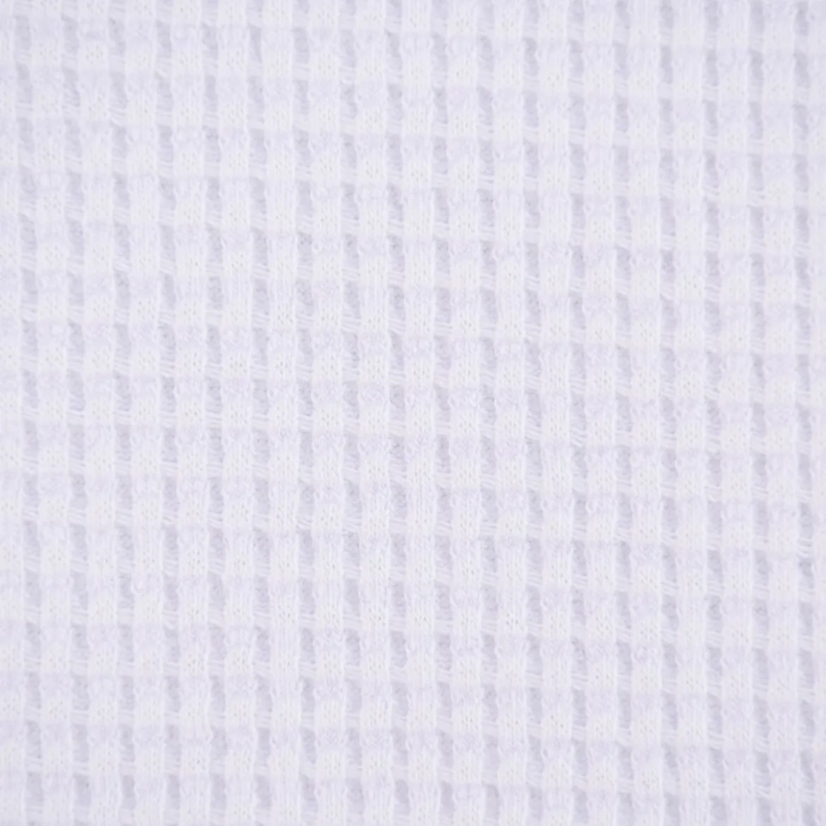 Organic Bio Waffeljersey Waffelstrick einfarbig weiß 1,45m Breite