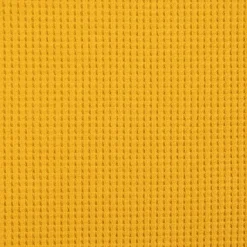 Organic Bio Waffeljersey Waffelstrick einfarbig senfgelb 1,45m Breite