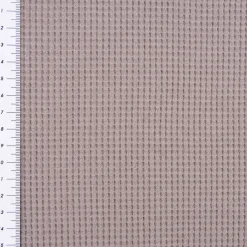 Organic Bio Waffeljersey Waffelstrick einfarbig grau 1,45m Breite