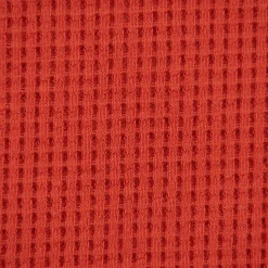 Organic Bio Waffeljersey Waffelstrick einfarbig terrakotta 1,45m Breite